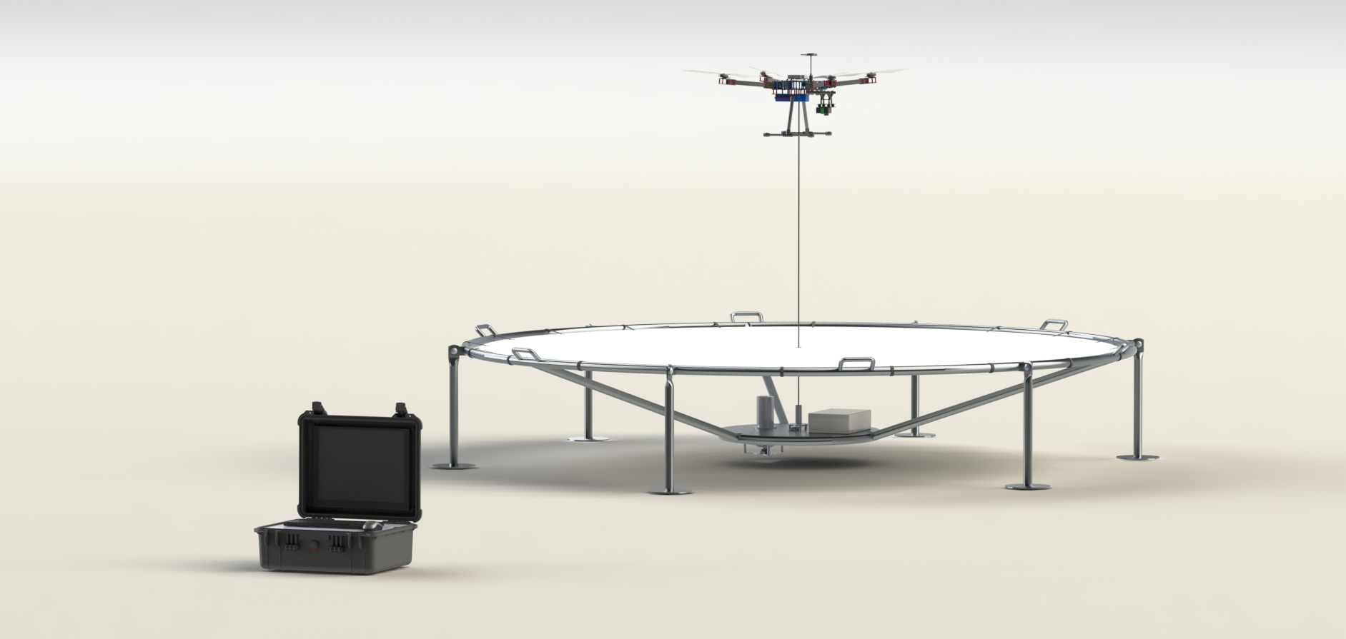 Tethered Flying Machine Autonomous tethered drone - Marine Tech